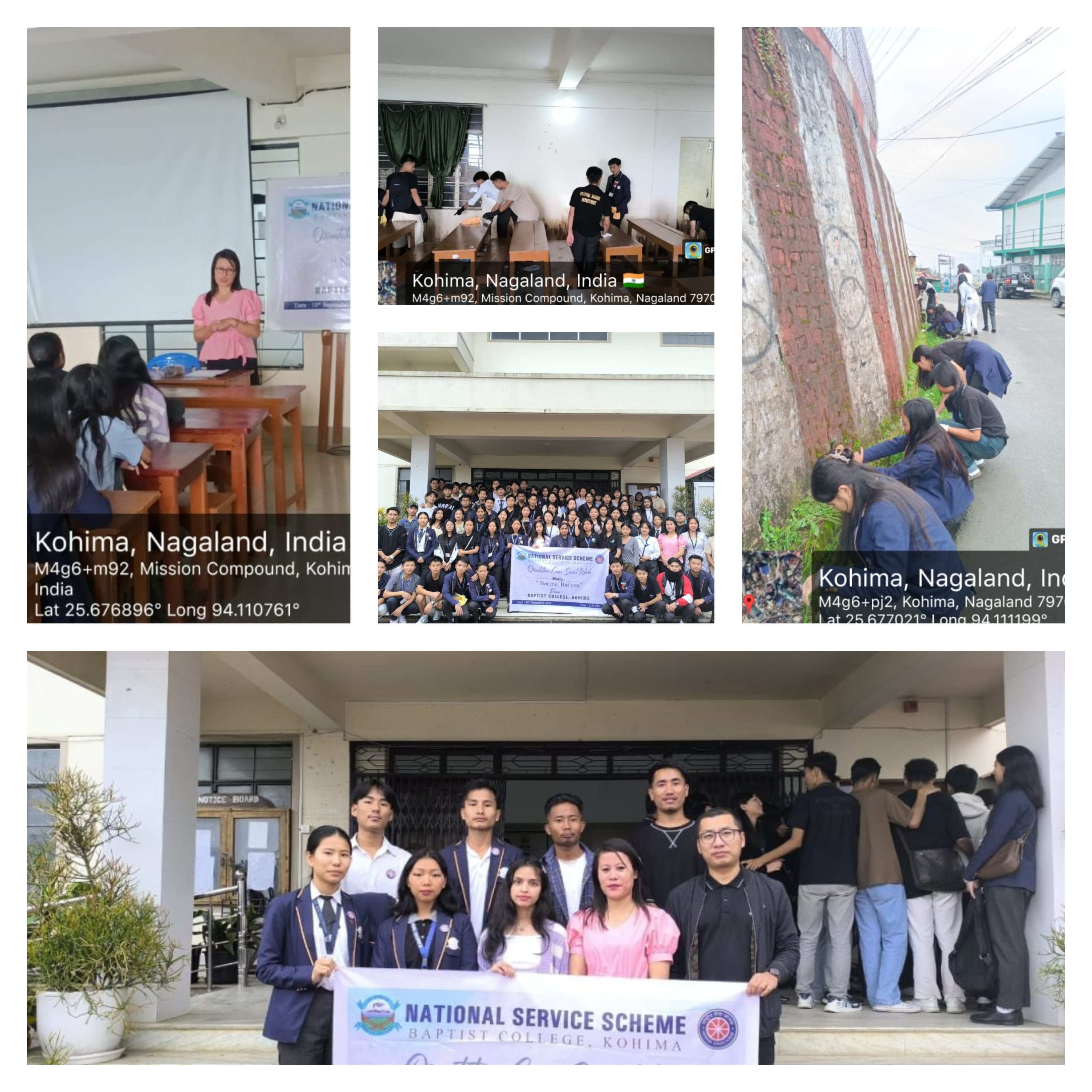ORIENTATION CUM SOCIAL WORK, 10th September , 2025